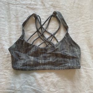 Grey lululemon free to be wild sports bra